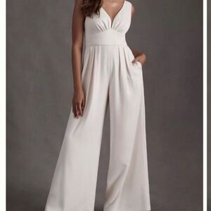 Anthropologie Sachin + Babi Elegant White Jumpsuit